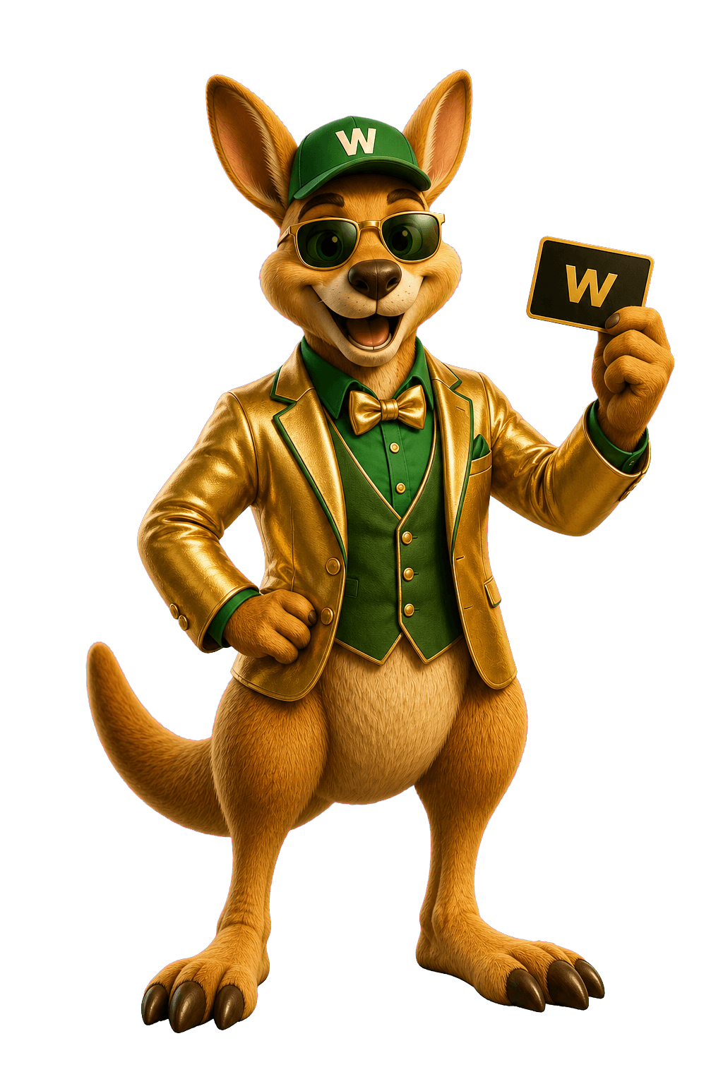 Roo in VIP outfit